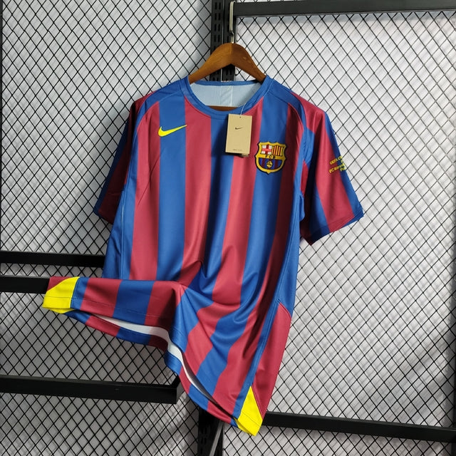Camiseta Barcelona retrô Ronaldinho